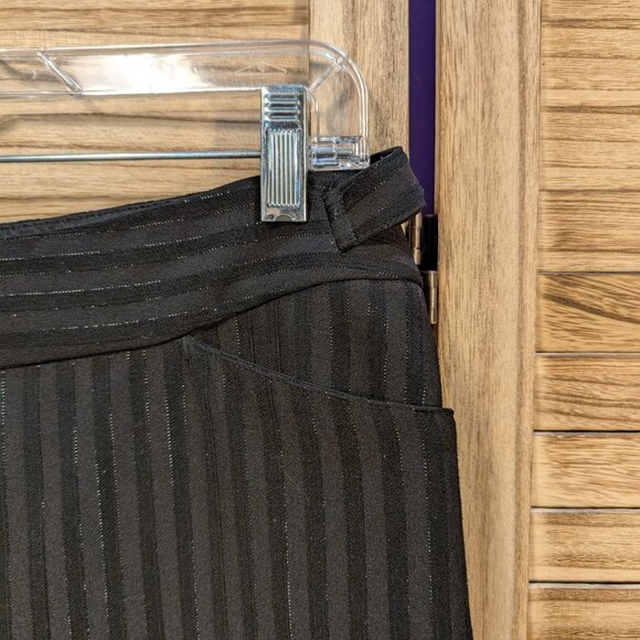 Worthington Petite Modern Fit Black Pinstripe Pants Size 6P - Picture 4 of 10